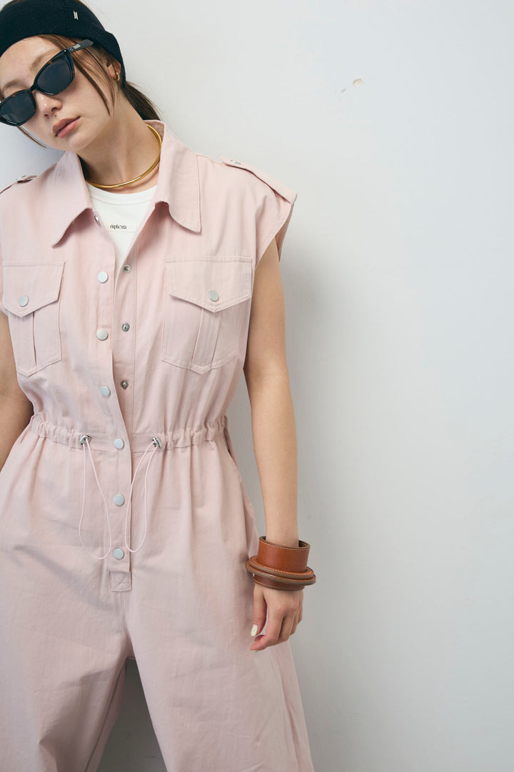 [予約/SET]ネーム入りアメスリタンク+ノースリーブオールインワン(2set)