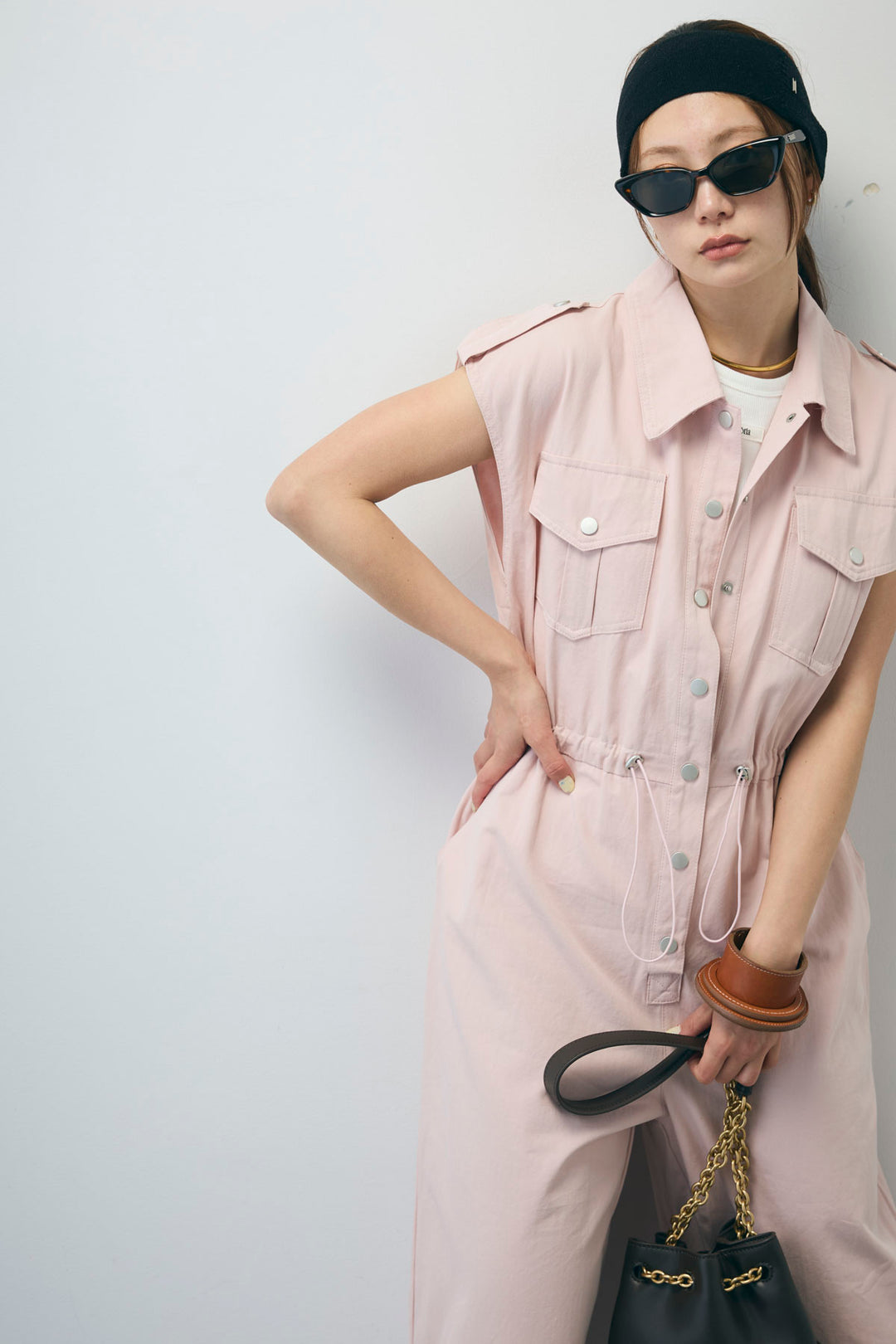 [予約/SET]ネーム入りアメスリタンク+ノースリーブオールインワン(2set)