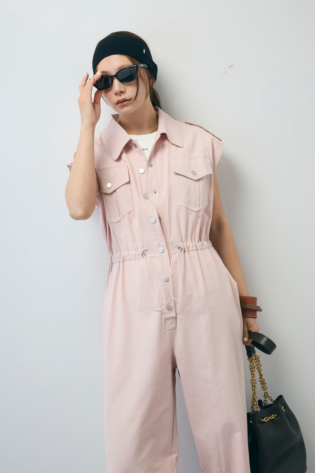 [予約/SET]ネーム入りアメスリタンク+ノースリーブオールインワン(2set)