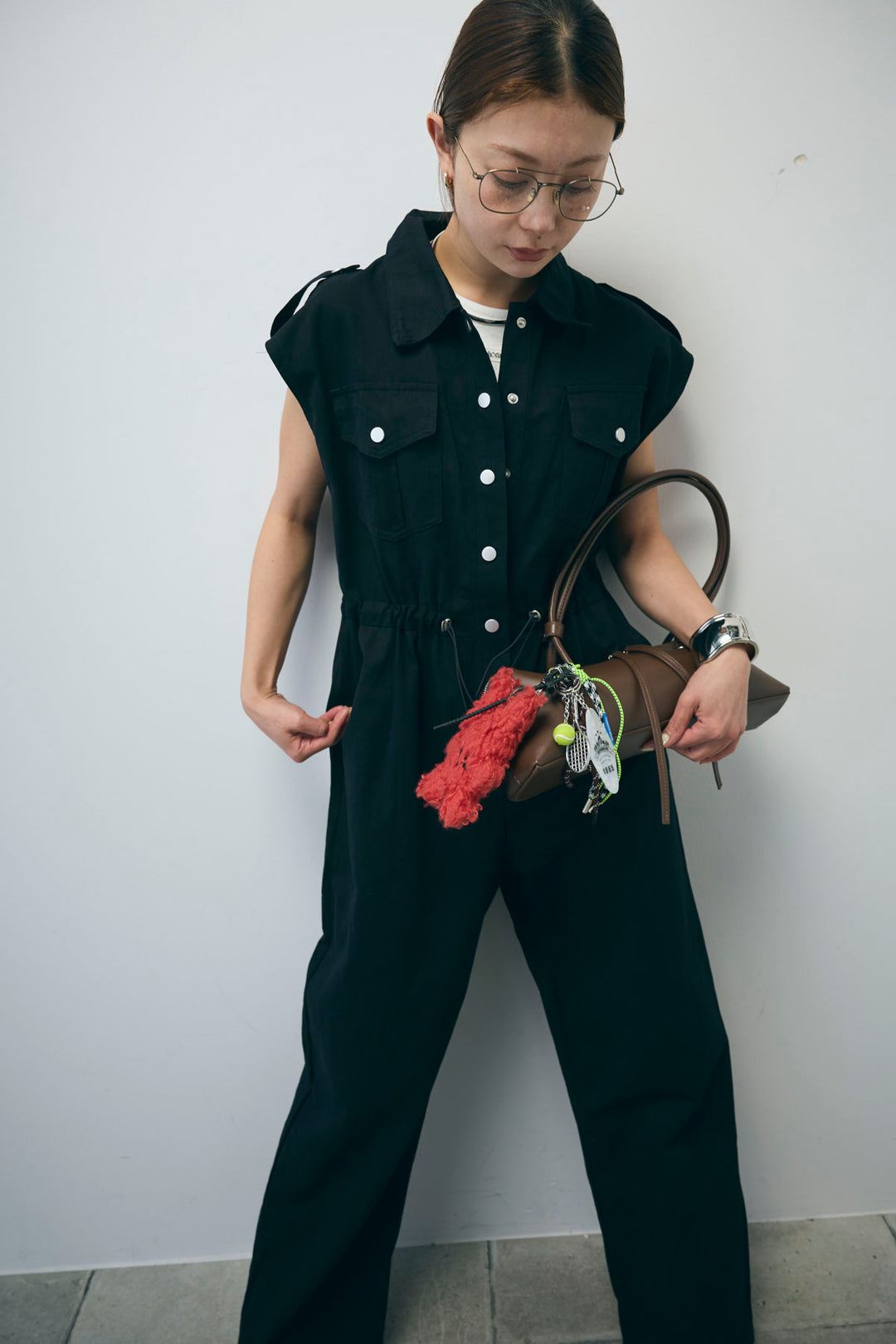 [予約/SET]ネーム入りアメスリタンク+ノースリーブオールインワン(2set)