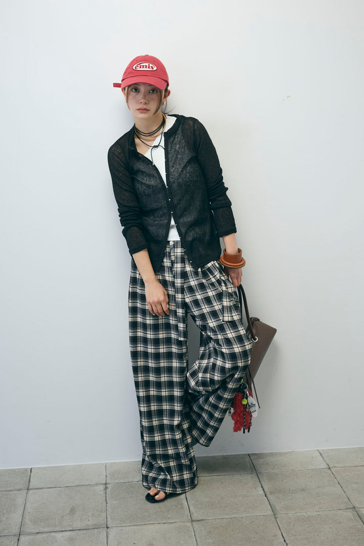 [予約]杢スラブチュニックカーディガン