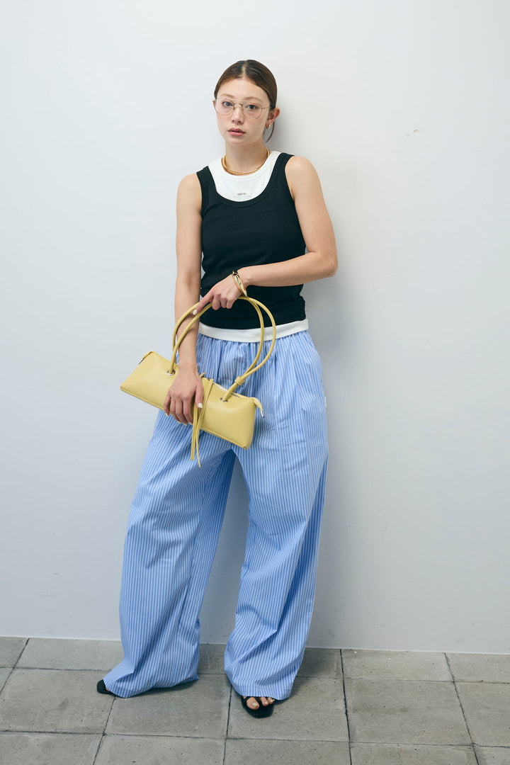 [予約/SET]ネーム入りアメスリタンク+テレコベーシックタンク+ストライプ イージー ワイド パンツ(3set)