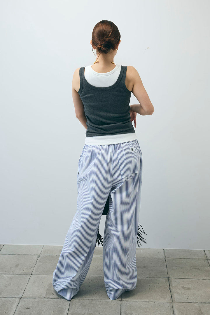 [予約/SET]ネーム入りアメスリタンク+テレコベーシックタンク+ストライプ イージー ワイド パンツ(3set)