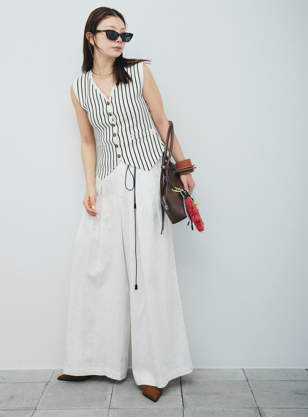 リネンライクリラックスパンツ