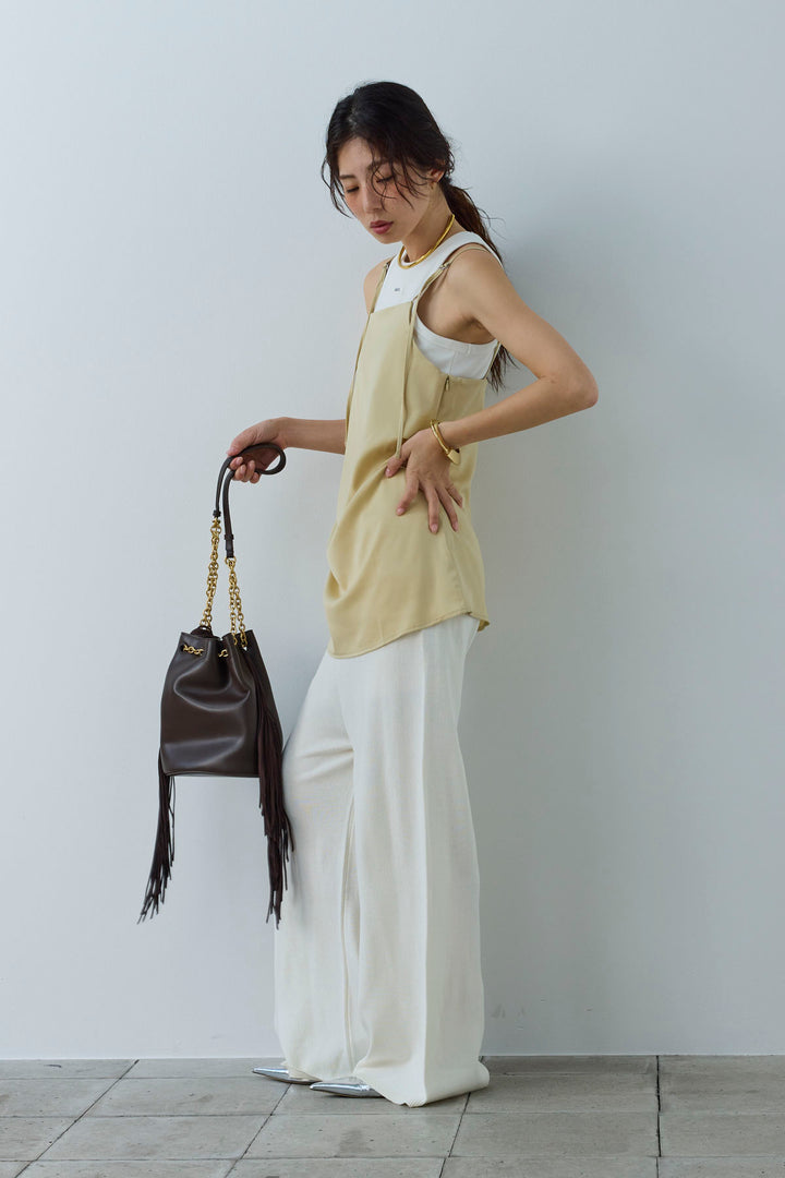 [予約/SET]マットサテンサイドタックキャミ+ネーム入りアメスリタンク+ニットベア2wayパンツ(3set)