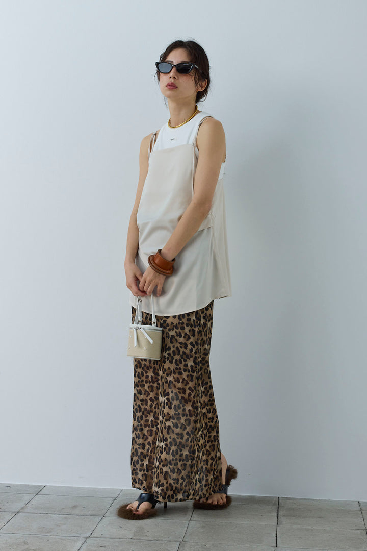 [予約]マットサテンサイドタックキャミ