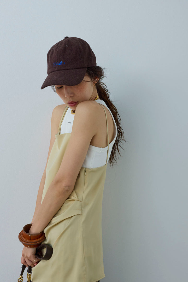 [予約/SET]マットサテンサイドタックキャミ+ネーム入りアメスリタンク+レオパードシアースカート(3set)