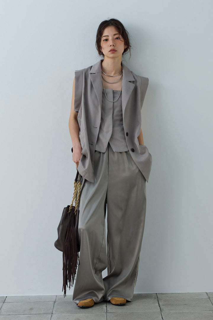 [予約]リネンタッチビスチェ