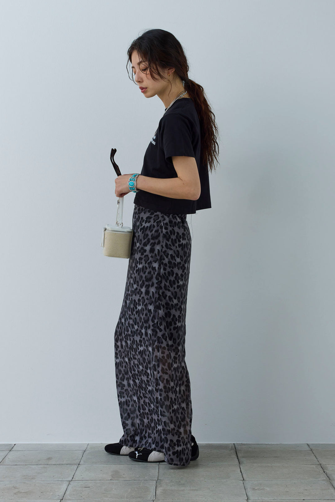 レオパードシアースカート