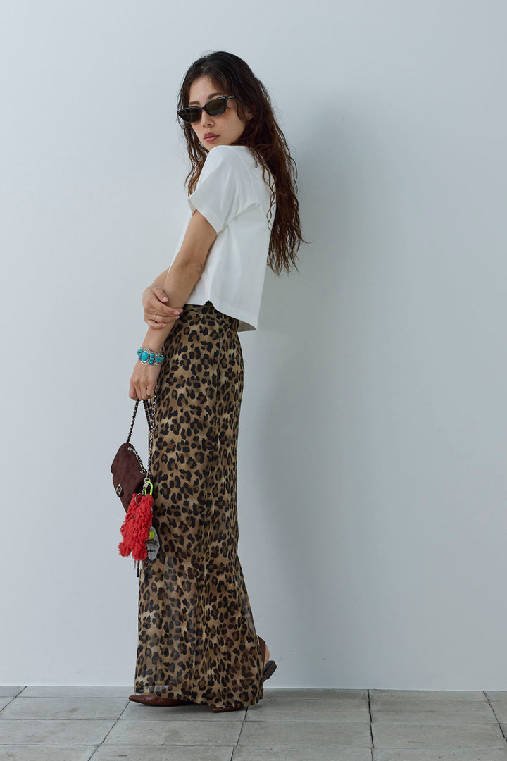 レオパードシアースカート