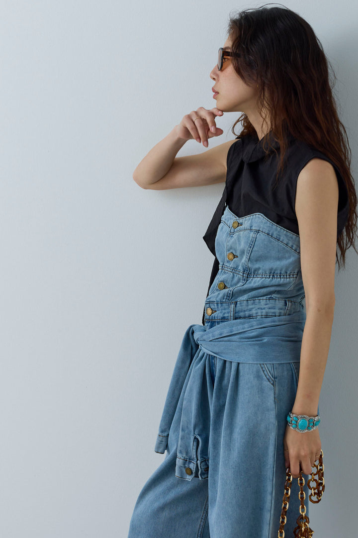 [予約]アシメフリルタイブラウス