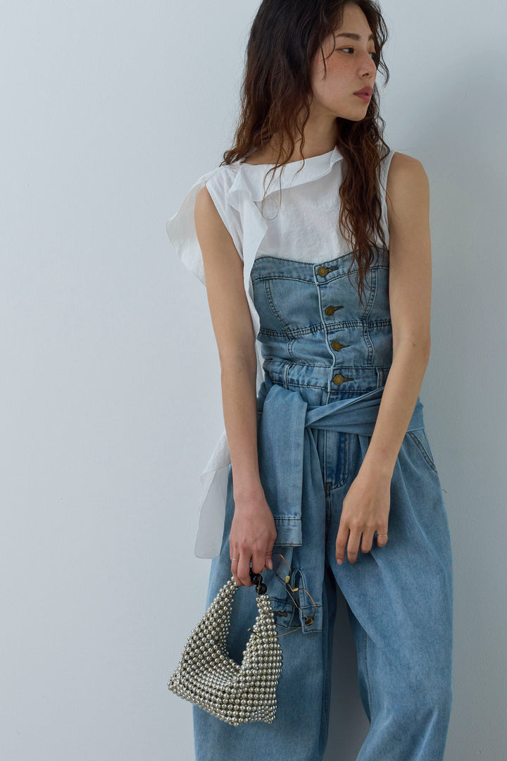 [予約]アシメフリルタイブラウス