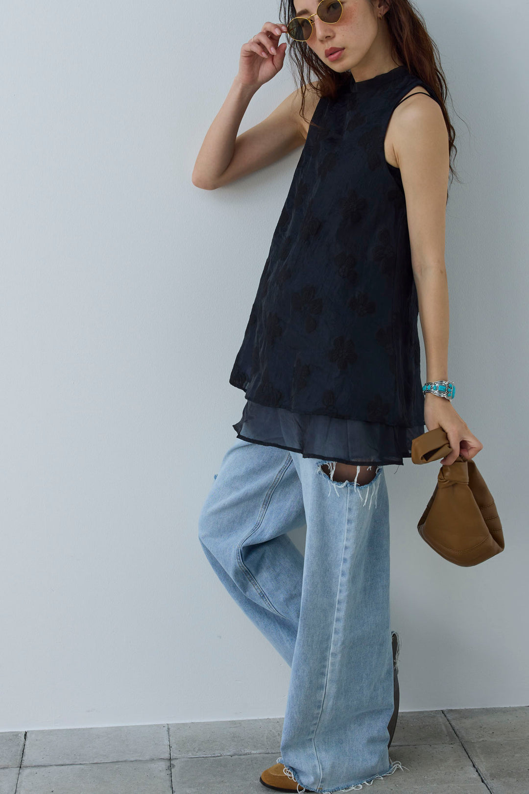 [予約]フラワーシアーブラウス