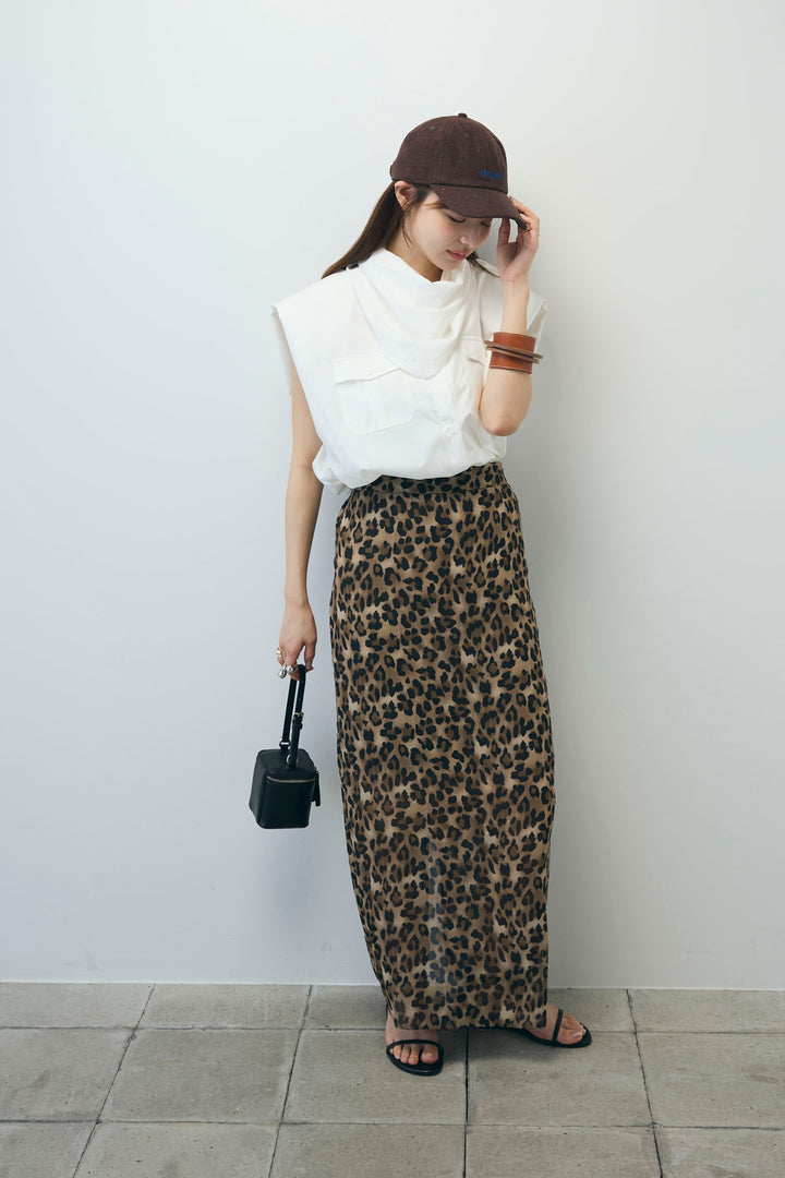 [予約]スカーフ付きボックスシャツ