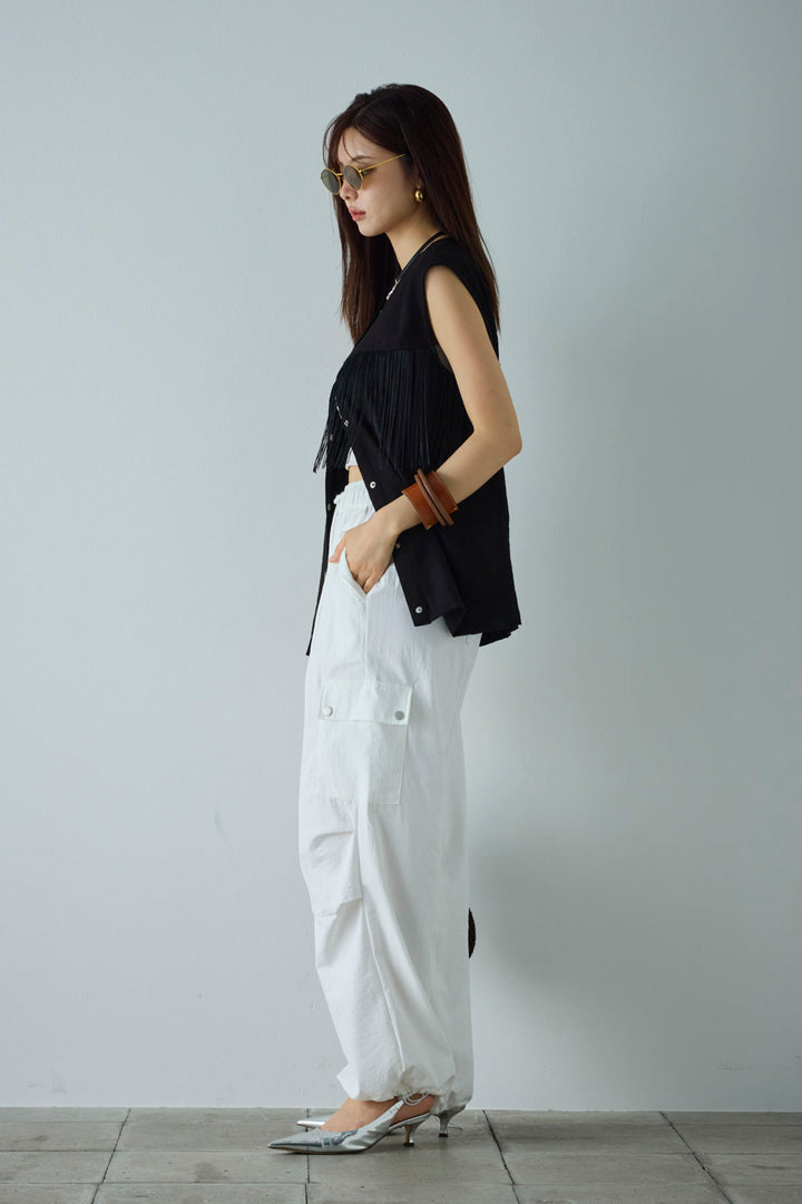 [予約/SET]フリンジデザインノースリーブ+カーゴパンツ(2set)