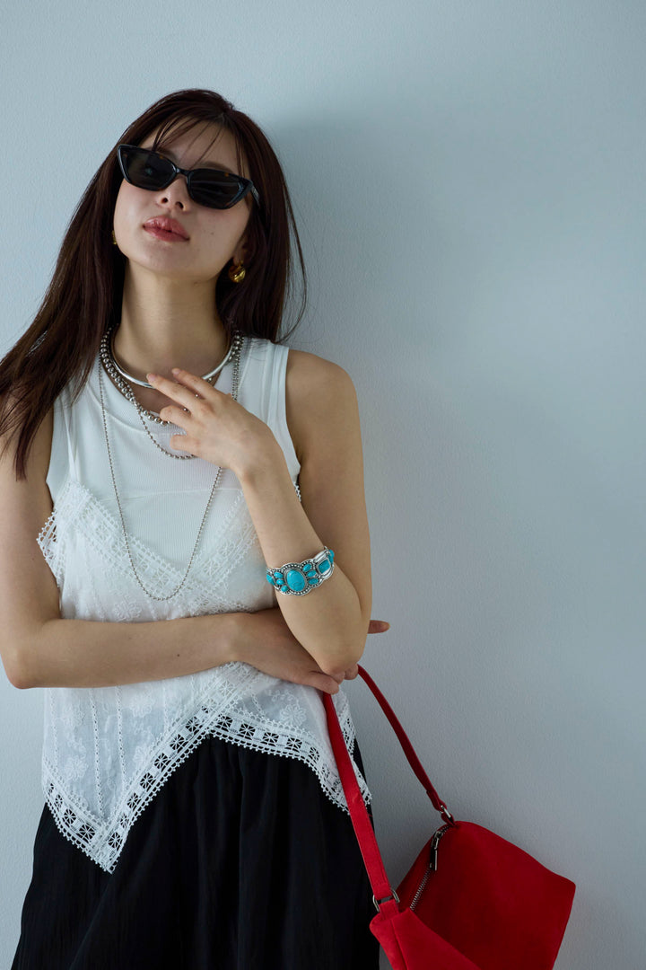 [予約]トーションレースコットンキャミ