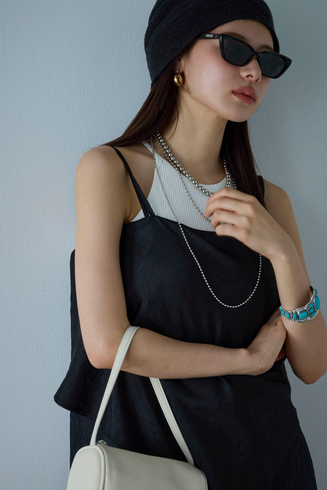 [予約]スカーフ風バックリボンキャミソール