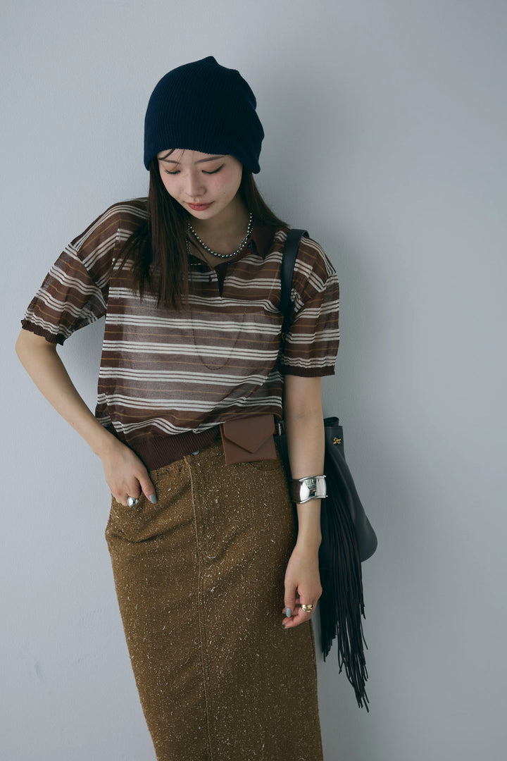 [予約]ネップツイルストレートスカート