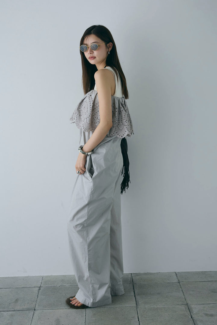 [予約/SET]リブロゴタンク+オフショルレースコンビネゾン(2set)