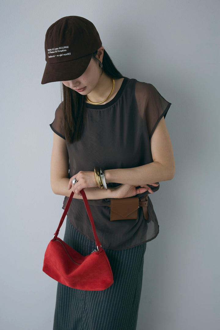 [予約]オーガンジー重ねフレンチスリーブPO