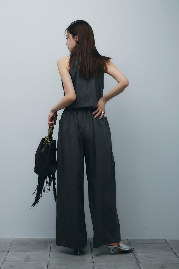 [予約/SET]ホルタービスチェセットアップ+ラメバッククロスキャミソール(2set)