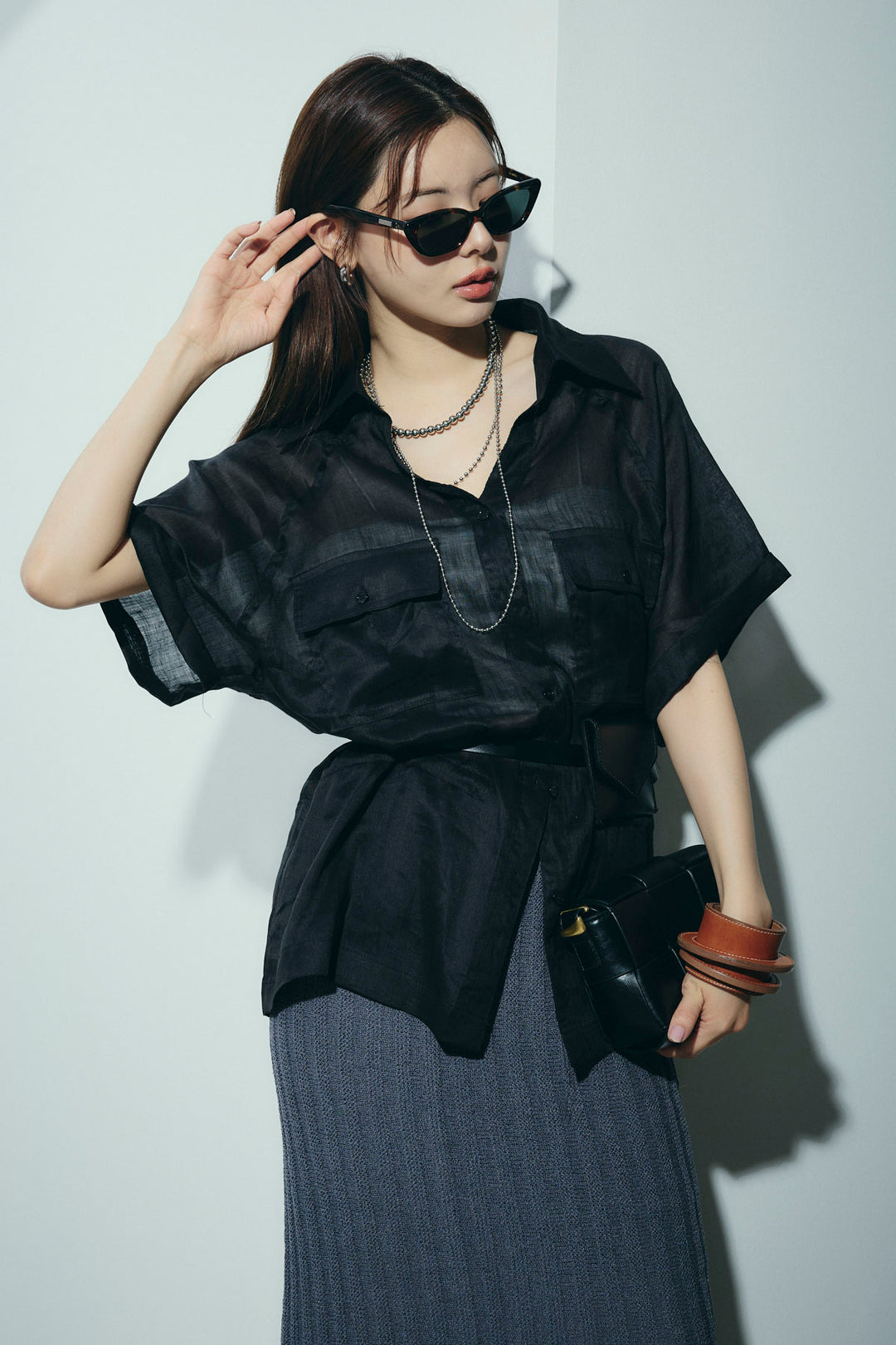 [予約]リネンサファリリラックスシャツ