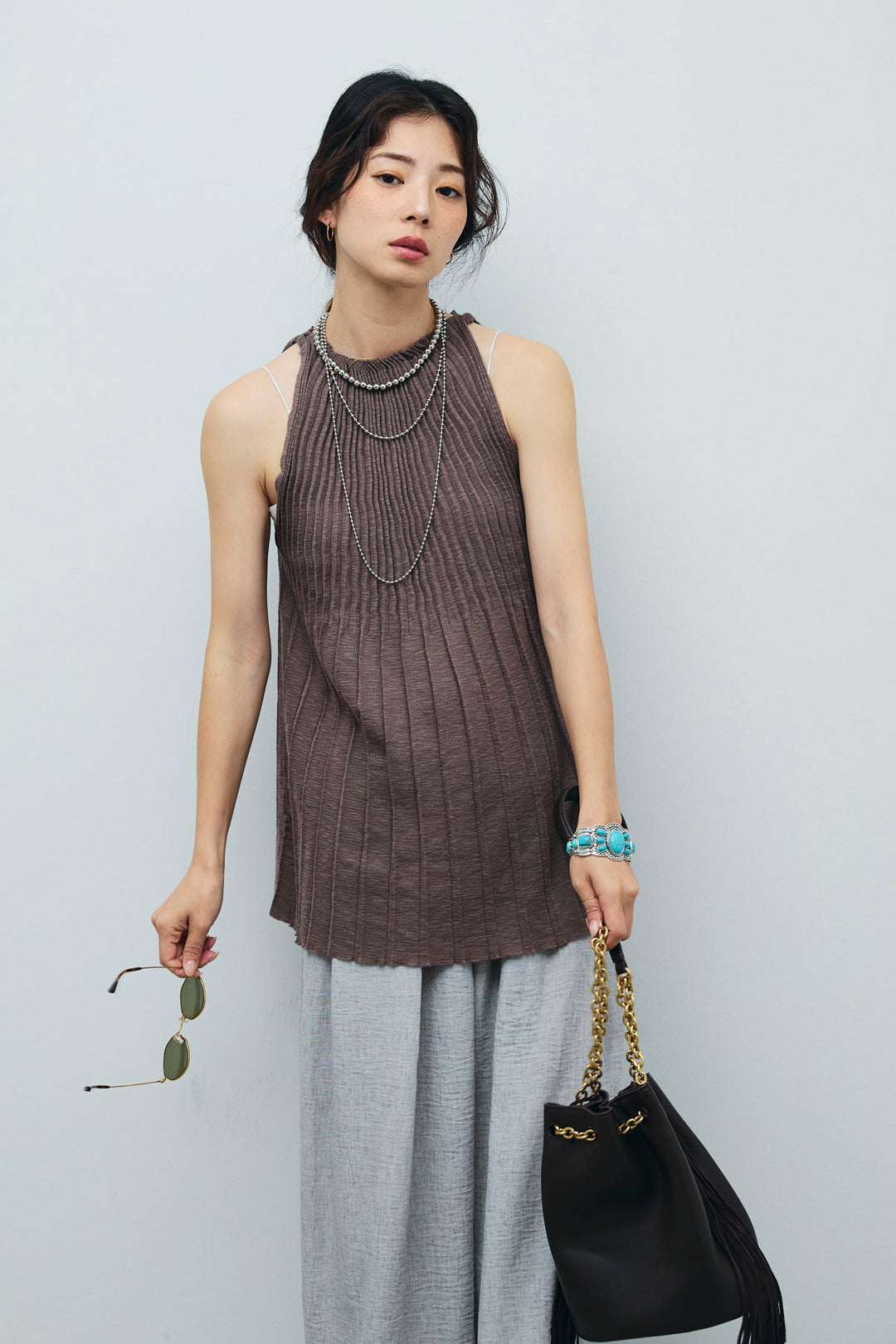 [予約]プリーツアメスリニット