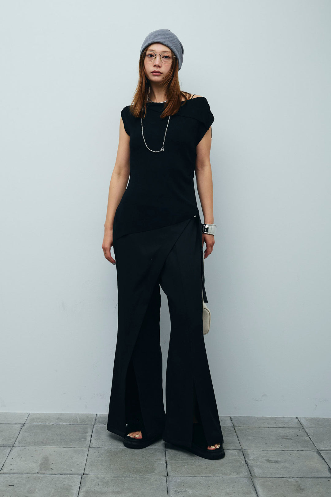 [予約]スリットラップパンツ