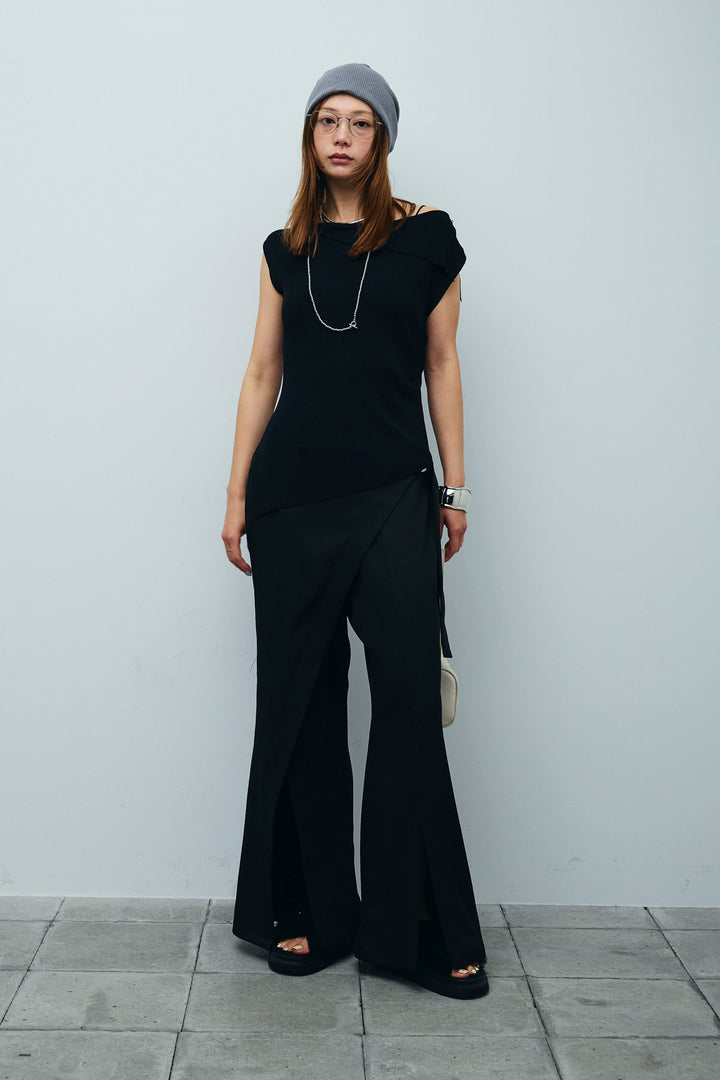 [予約]スリットラップパンツ