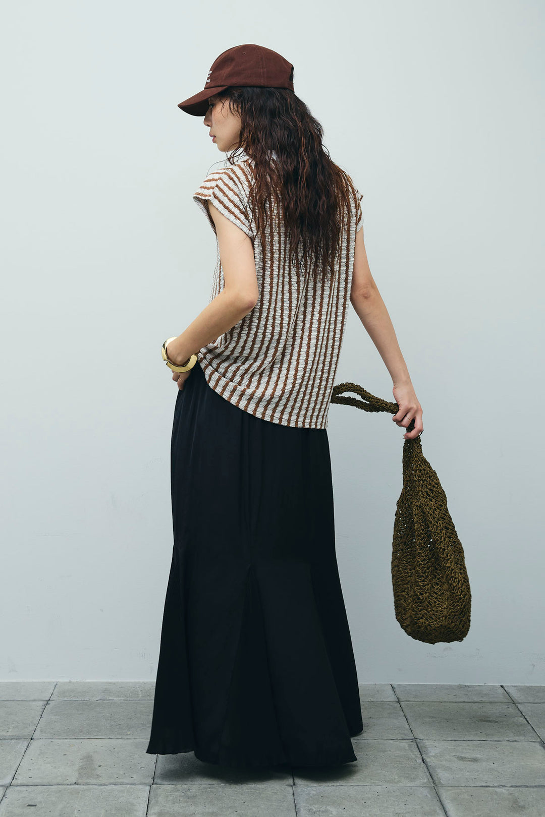 [予約/SET]ふくれジャガードスキッパーT+プリーツシアー切り替えスカート(2set)