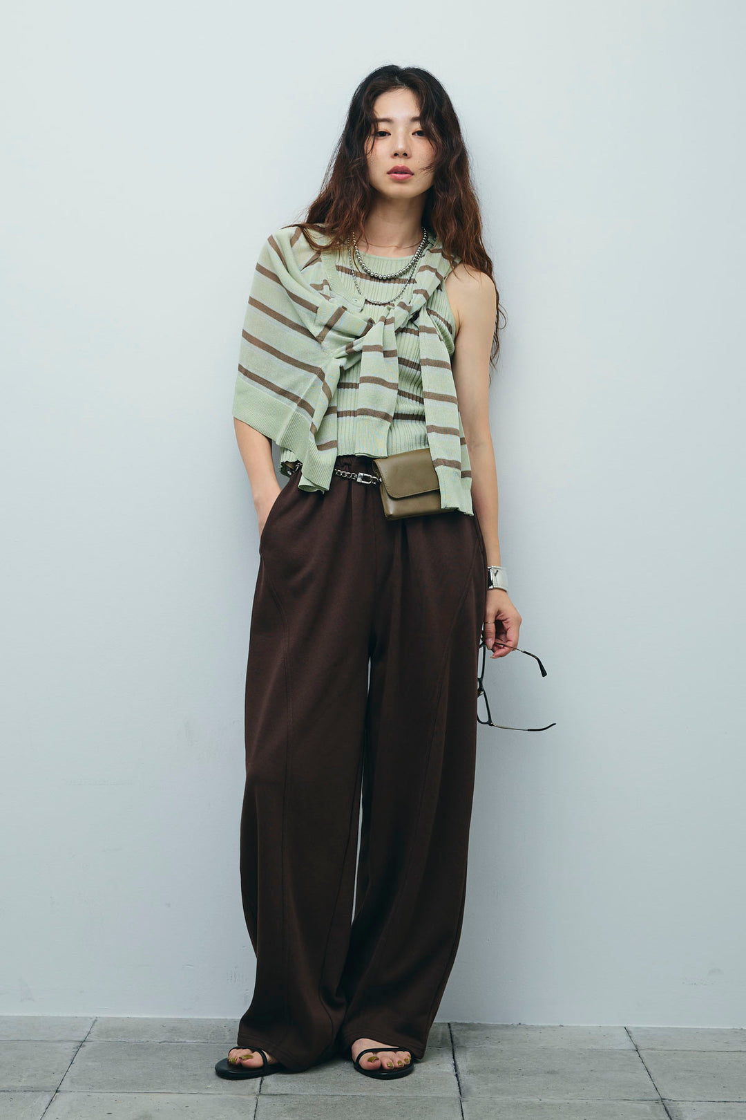 ランダムボーダーアメスリタンク+ランダムボーダーシアーカーデ(2set)