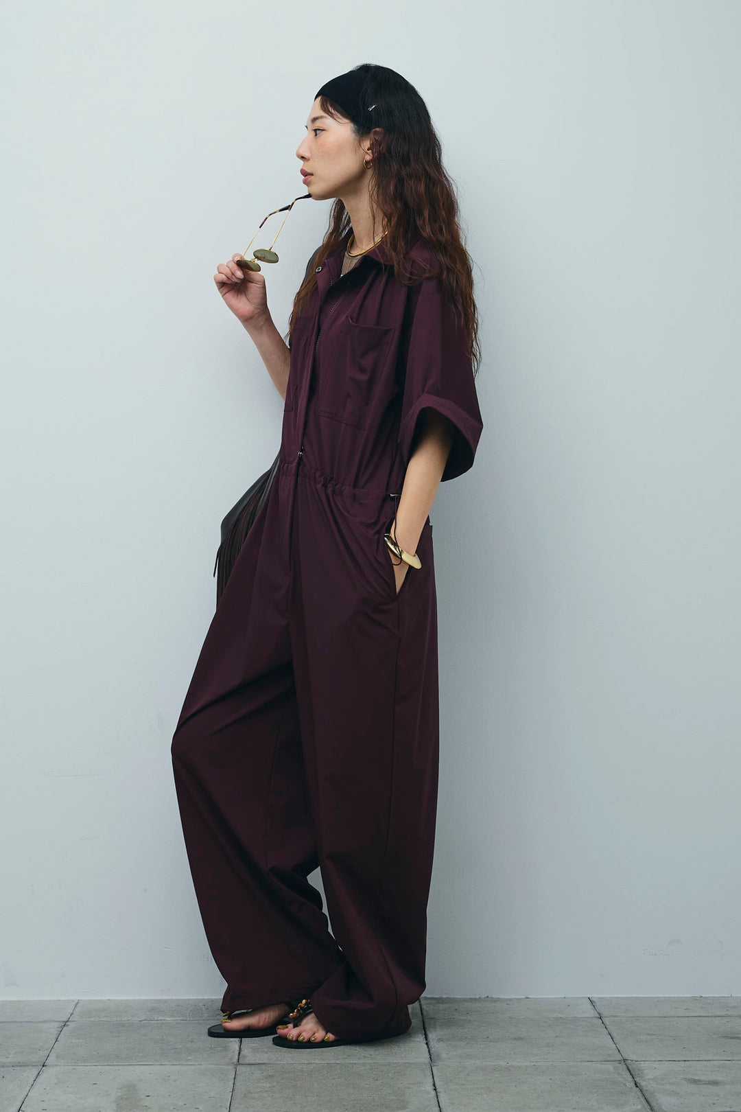 [予約/SET]ランダムボーダーアメスリタンク+接触冷感ジャンプスーツ(2set)