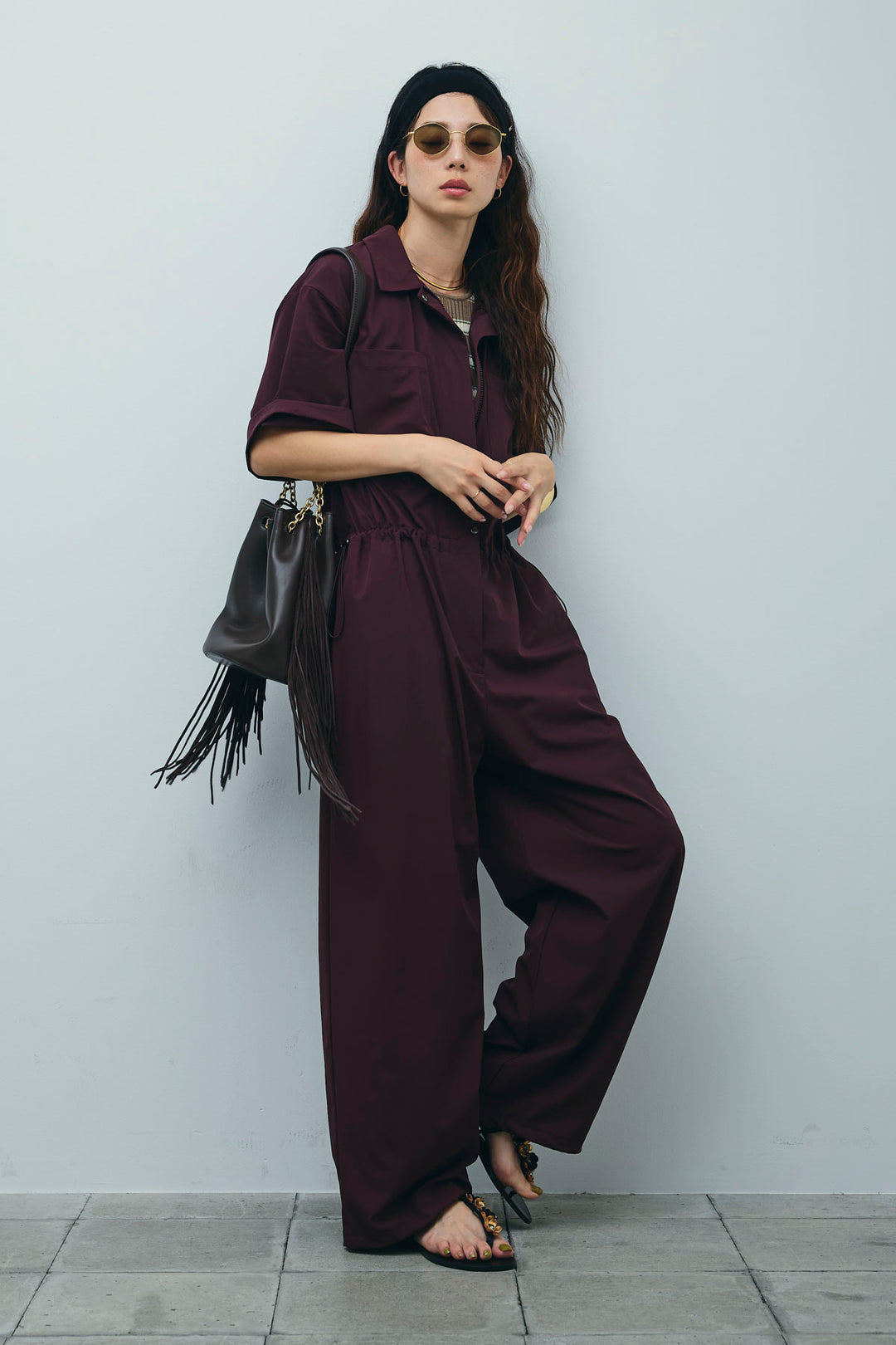 [予約/SET]ランダムボーダーアメスリタンク+接触冷感ジャンプスーツ(2set)