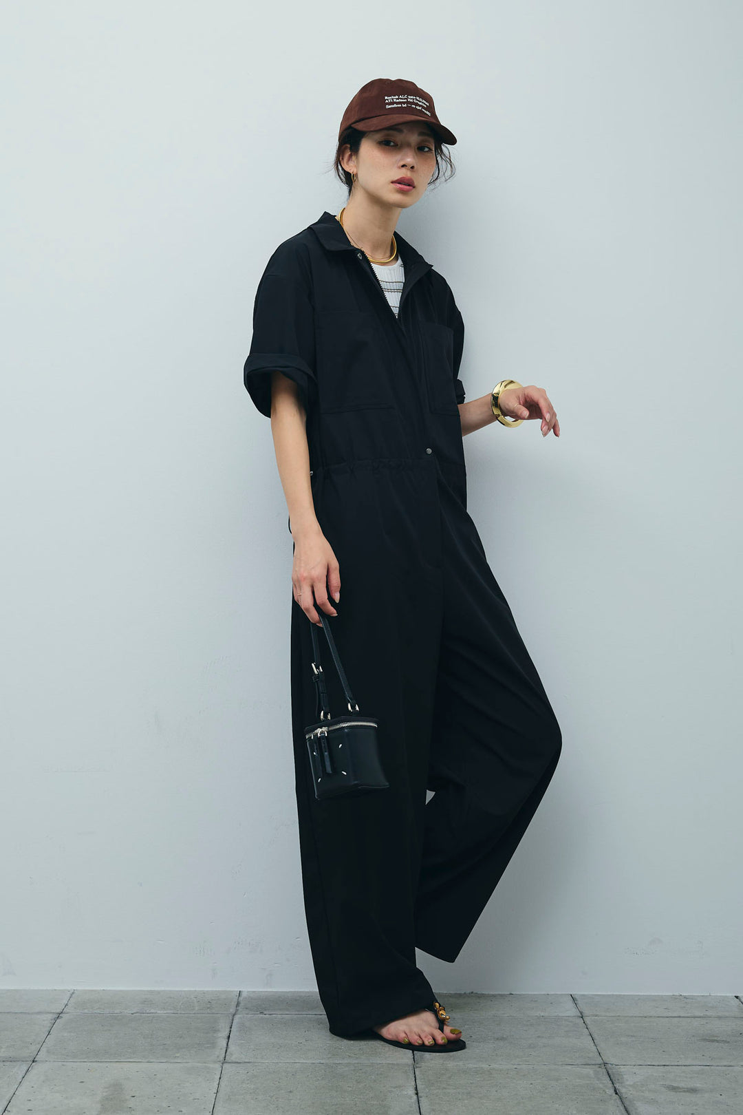 [予約/SET]ランダムボーダーアメスリタンク+接触冷感ジャンプスーツ(2set)