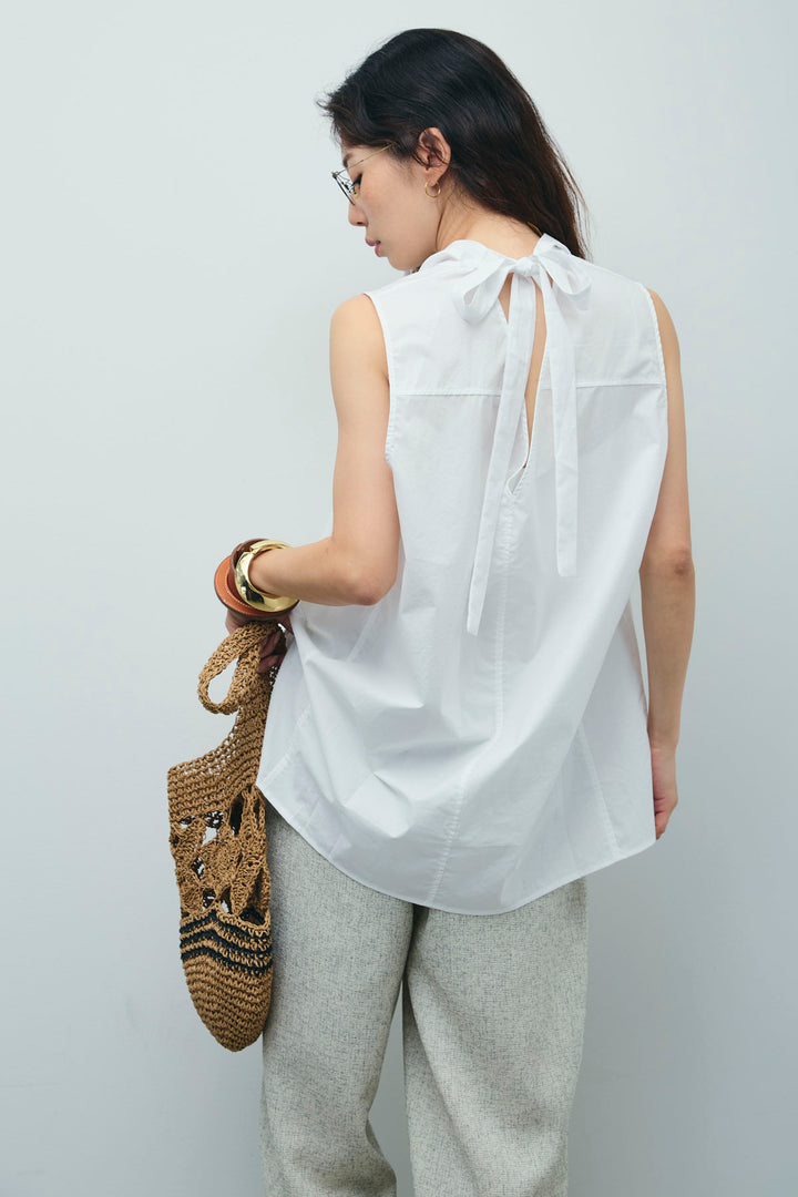 [予約]バックリボンドレープブラウス