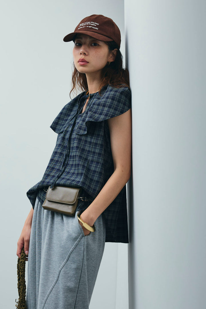 [予約]ビッグカラーチェックブラウス