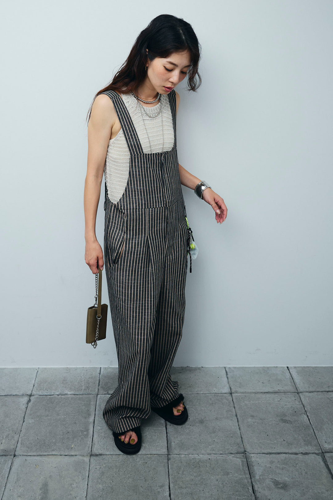 [予約]サマーメッシュニットノースリーブトップス