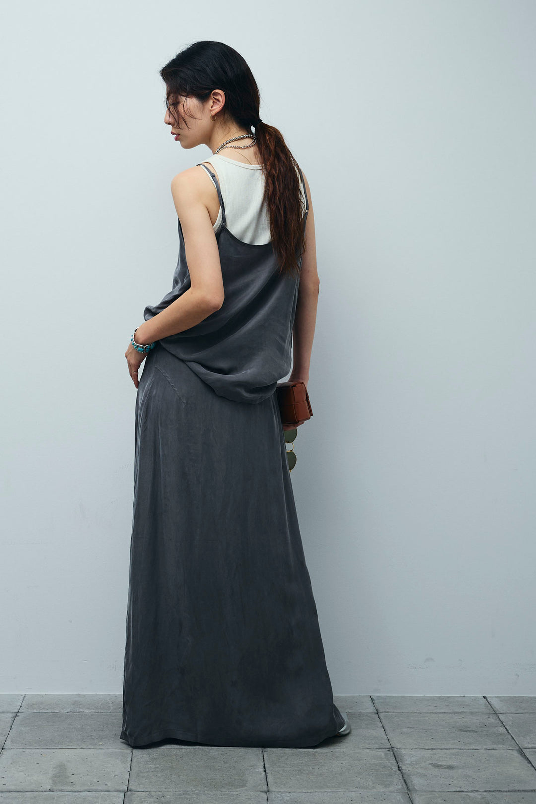 [予約/SET]とろみキャミソール+ネーム入りアメスリタンク+とろみ切り替えナロースカート(3set)