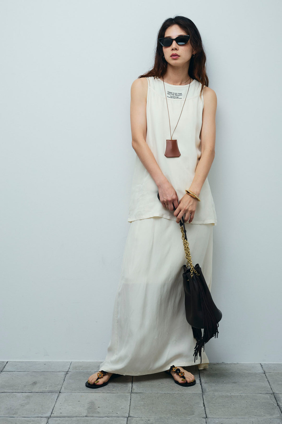 [予約/SET]とろみキャミソール+ネーム入りアメスリタンク+とろみ切り替えナロースカート(3set)