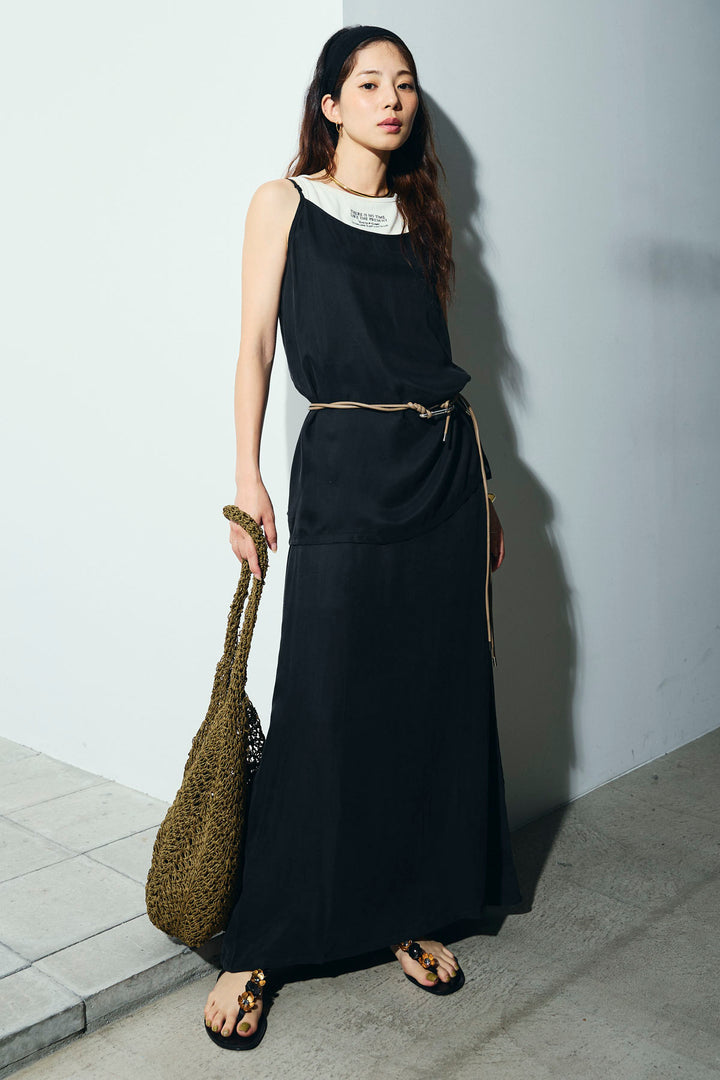 [予約/SET]とろみキャミソール+とろみ切り替えナロースカート(2set)