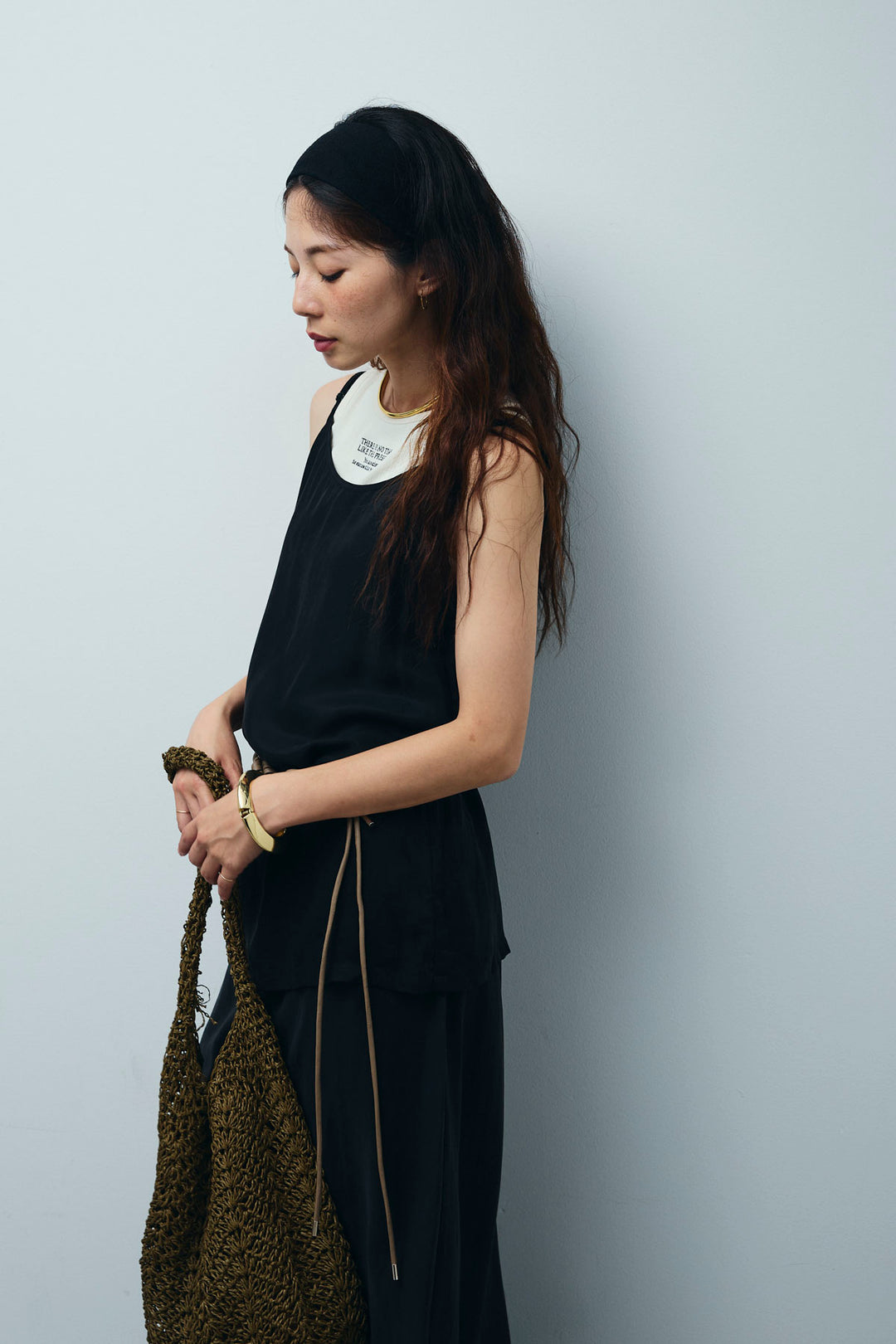 [予約/SET]とろみキャミソール+とろみ切り替えナロースカート(2set)