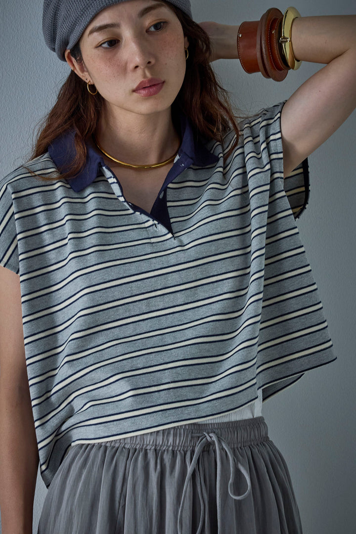 [予約]マルチボーダーポロシャツ