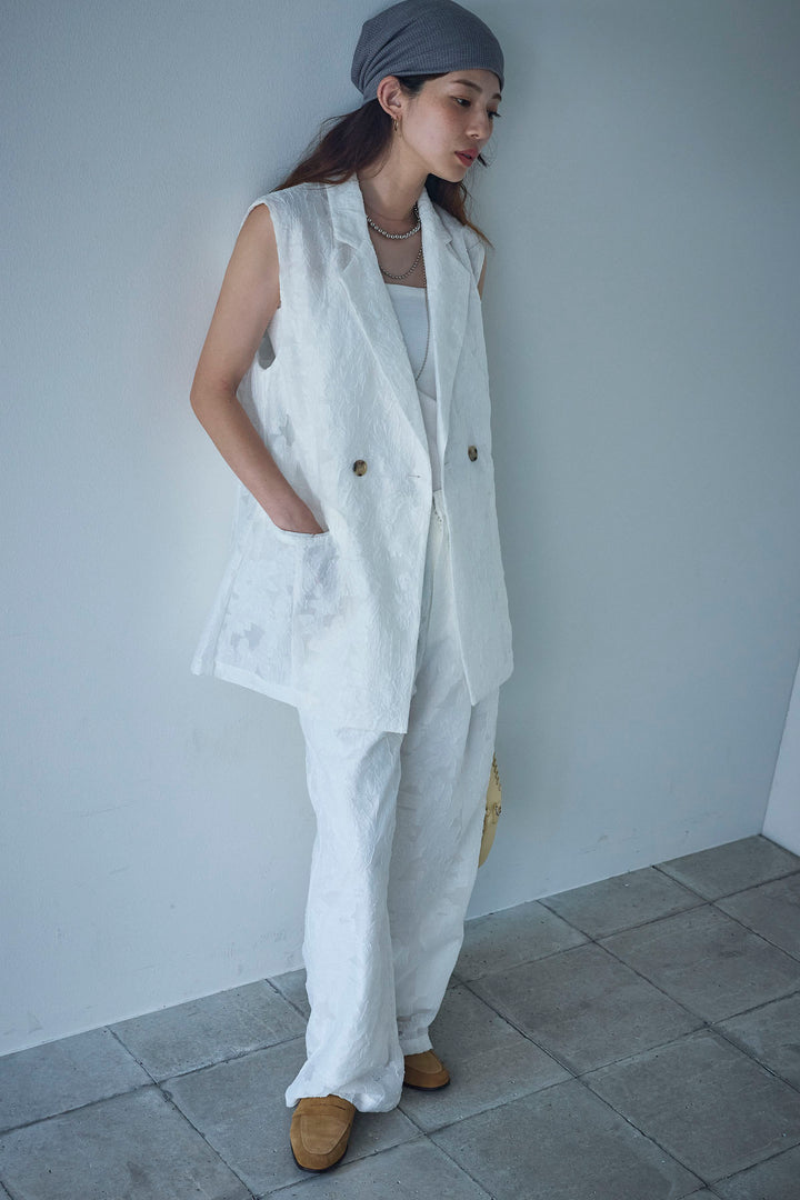 [予約/SET]シアージャガードテーラードジレ+シアージャガードタックパンツ(2set)