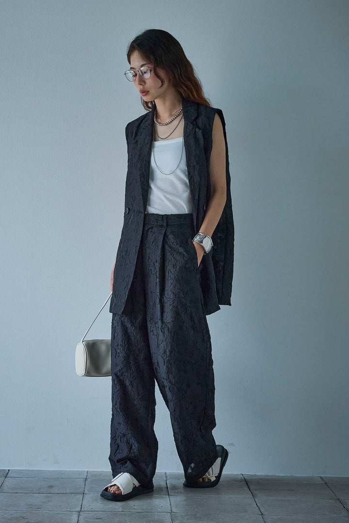 [予約/SET]シアージャガードテーラードジレ+シアージャガードタックパンツ(2set)