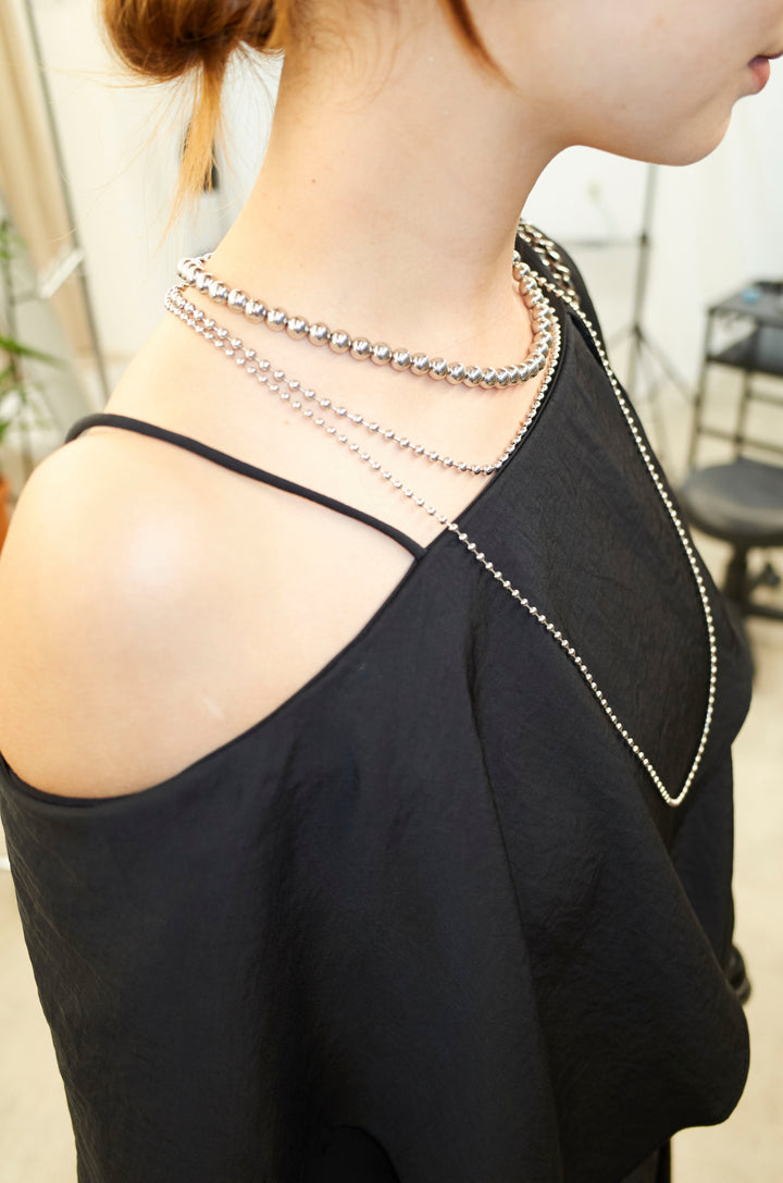 [予約/SET]アシメブラウス+裾ドロストナイロンパンツ(2set)