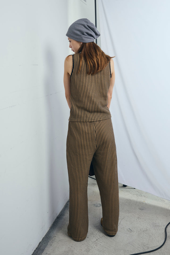 ストライプレースタンクトップ+ストライプレースイージーPT(2set)