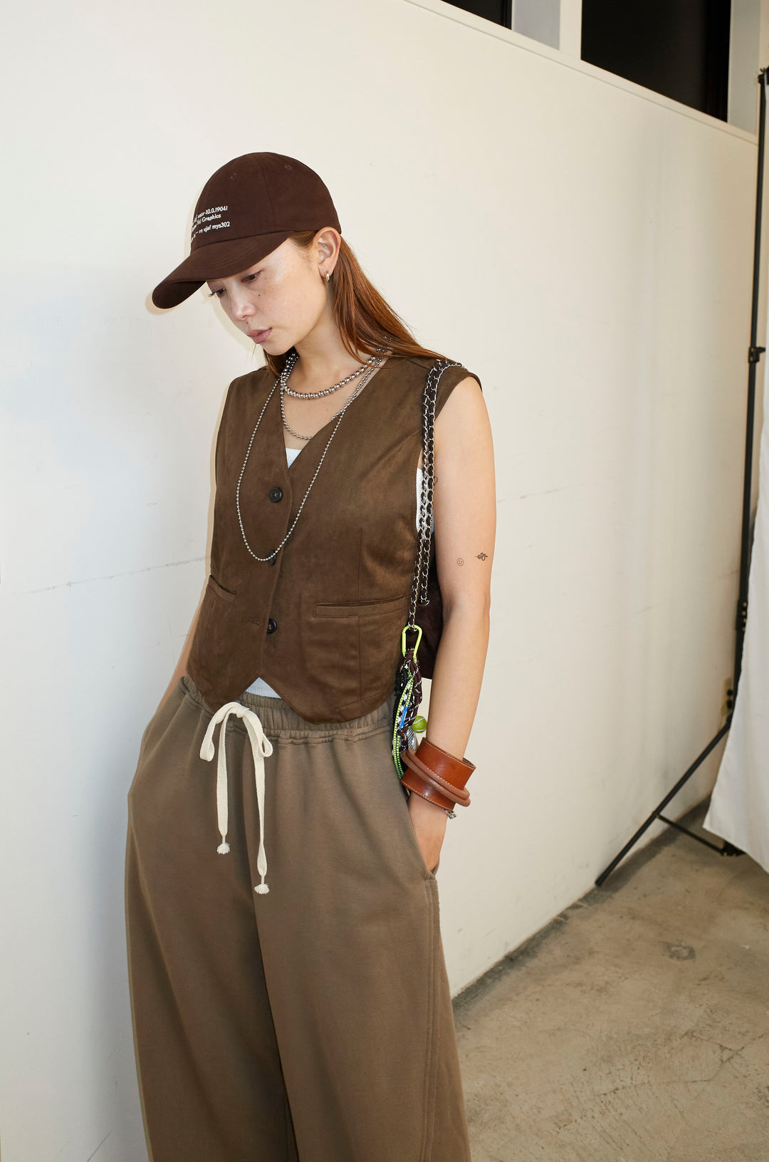 [予約]フェイクスエードベスト