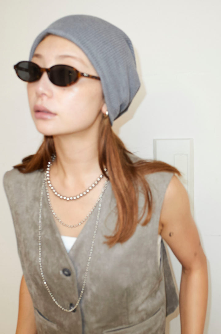 [予約/SET]フェイクスエードベスト+ルーズワイドスウェットパンツ(2set)