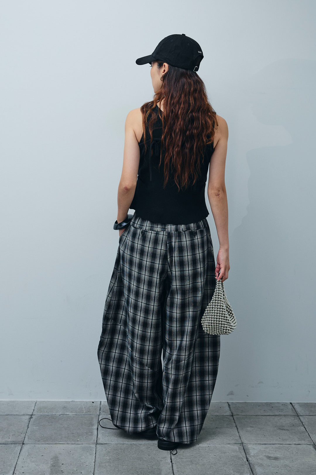 [予約/SET]リネンライクリブニットキャミ+テレコリブカップ付きノースリーブ トップス(2set)