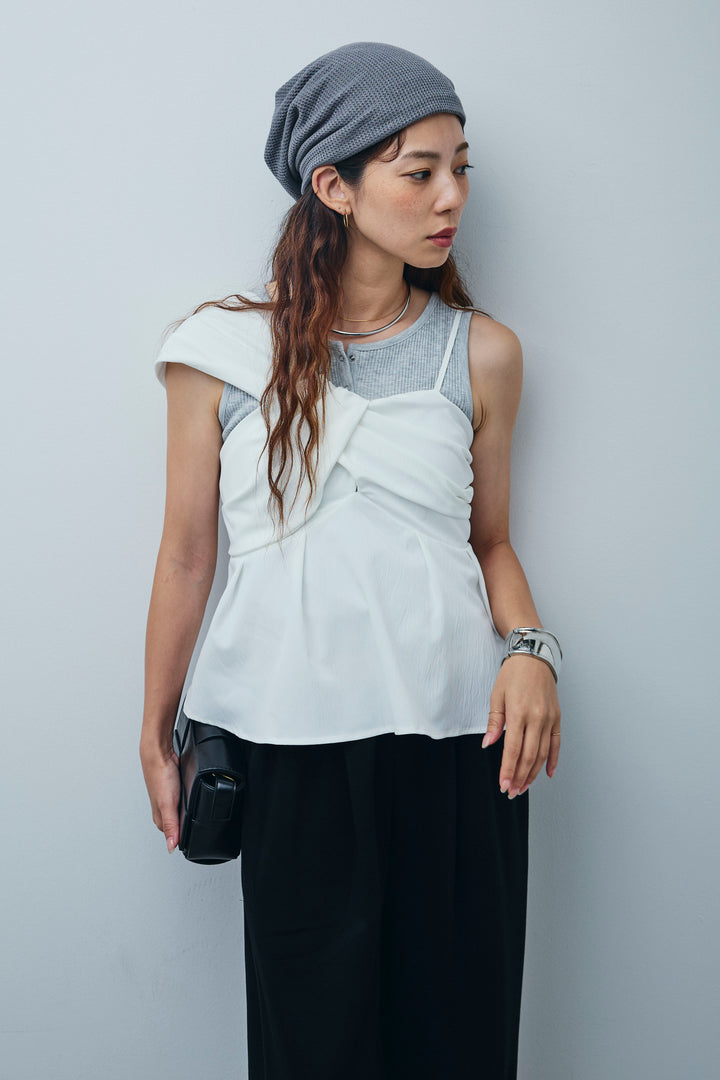 [予約]アシンメトリーキャミソール